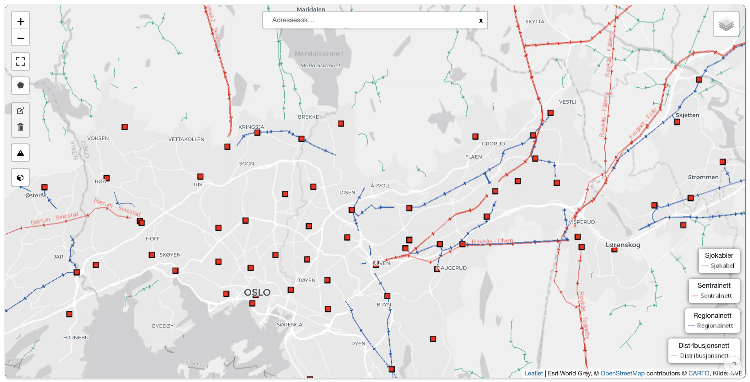 Figur 5. Nettanlegg. Kilde: NVE